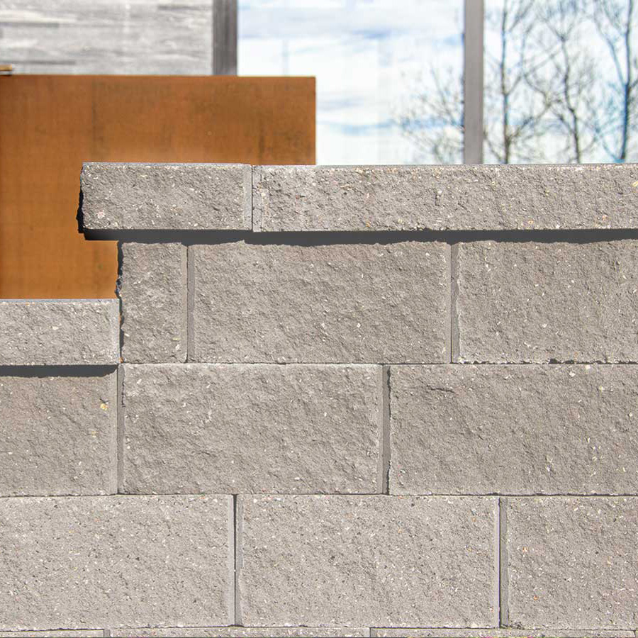 Garden Wall plus grå rak 30,5x23x15 cm