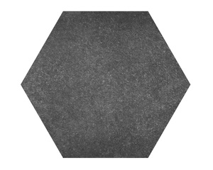 Hexagonformad stegsten i granitkeramik betong antracit. Hexagonformad stegsten i granitkeramik betong antracit.