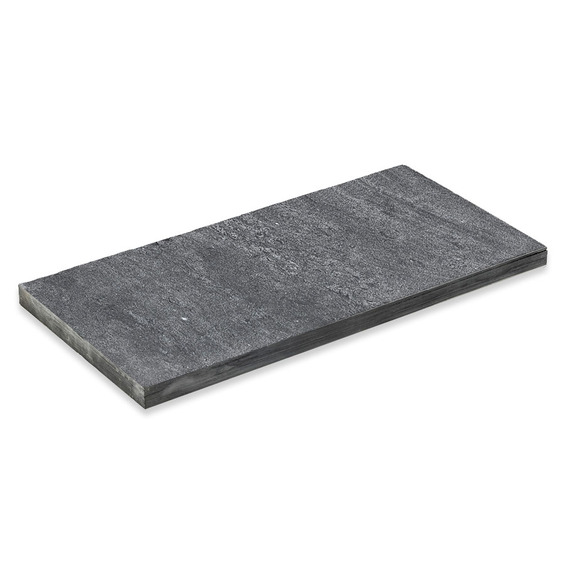 Svart stenplatta i skiffer 60x30x3 cm