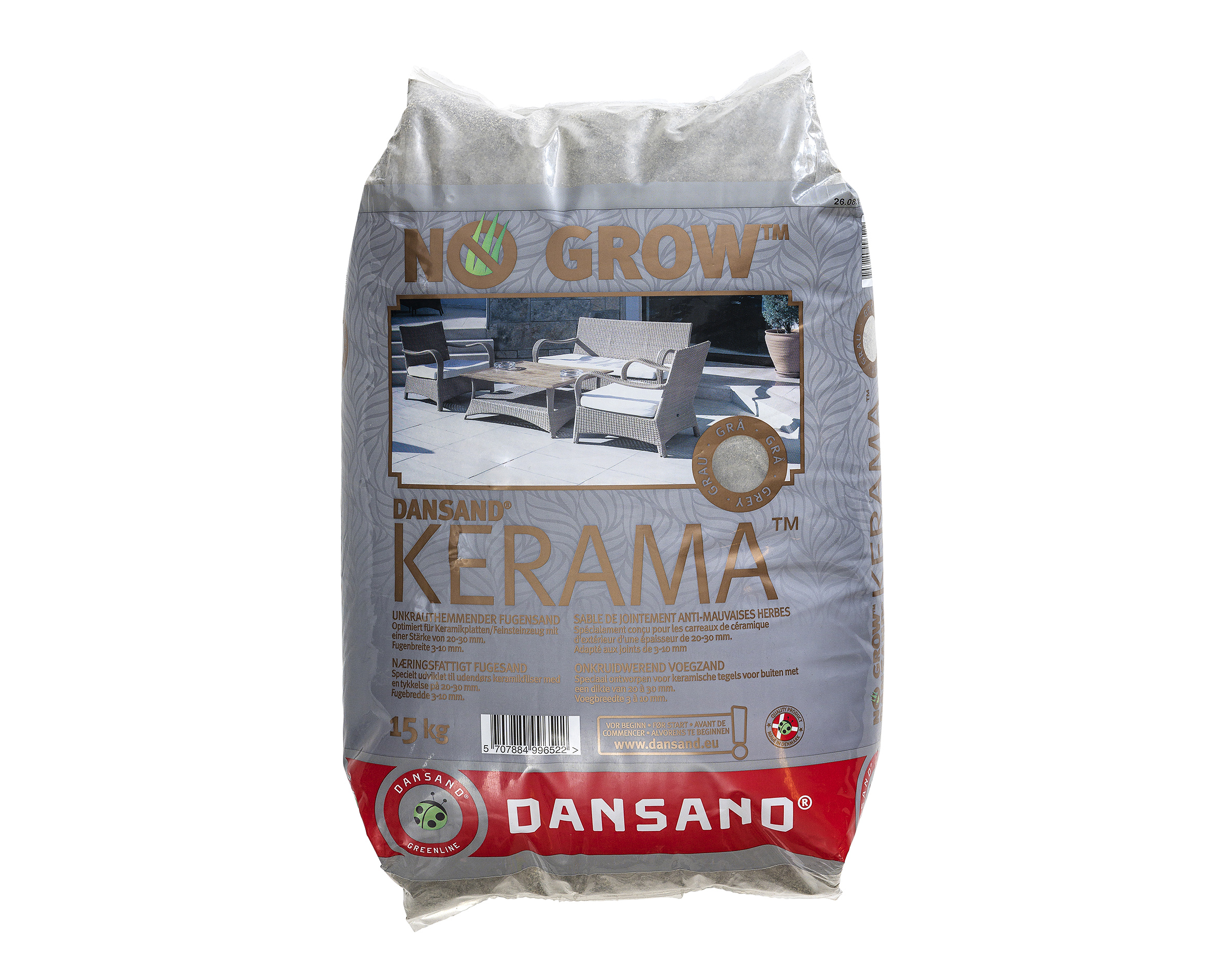 Fogsand grå kerama 15 kg