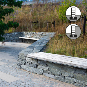 Skiffermur Offerdal i grått – mursten till trädgårdsmurar Skiffermur Offerdal i grått – mursten till trädgårdsmurar