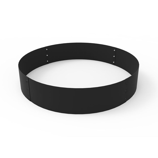 Kantstål cirkel med diametern 90 cm och höjden 180 mm i svart