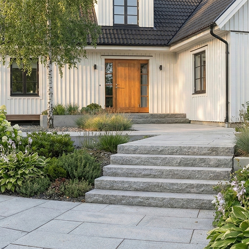 Trädgård med Granit Tirso