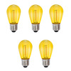 LightsOn Deco glödlampa x 5 E27 12V (gul)