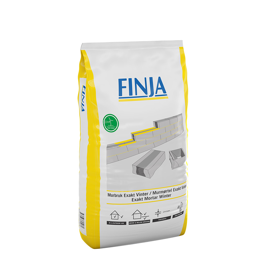 Finja Murbruk Exakt Vinter, 25 kg