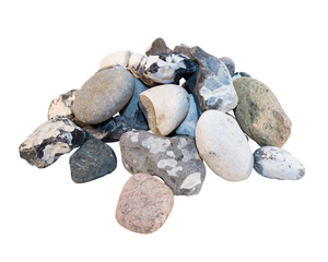 Svartvit sjösten 32-64 mm, dekorsten