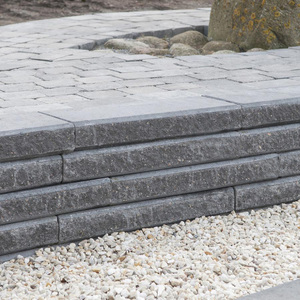 Knäcksten i antracit – mursten till stödmurar