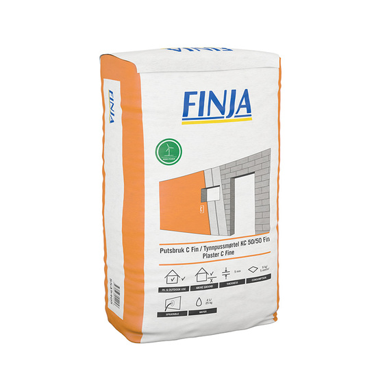 Finja Putsbruk C Fin, 25 kg