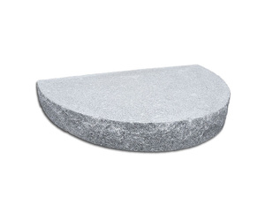Granittrappa halvrund grå, 150 cm i diameter