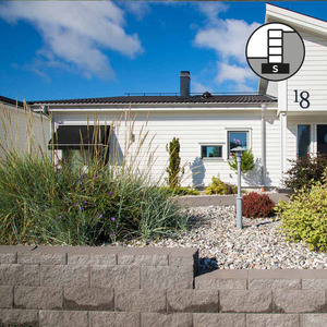 Garden Wall i grått – mursten till stödmurar Garden Wall i grått – mursten till stödmurar