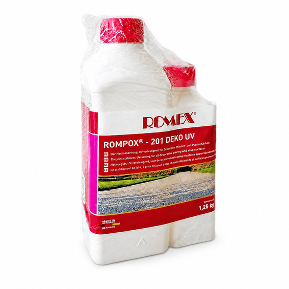 Romex 201 Deko UV, Dekorstenslim 1,25 liters flaska