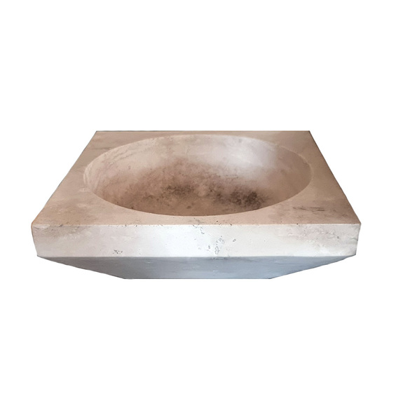 Handfat marmor sand, fasad nederkant