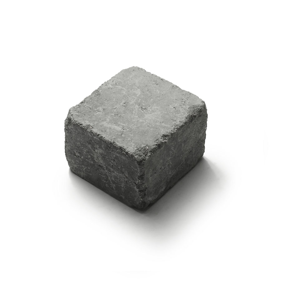 Rustikblock antracit halv