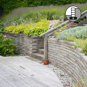 Knäcksten i grått – mursten till stödmurar Knäcksten i grått – mursten till stödmurar