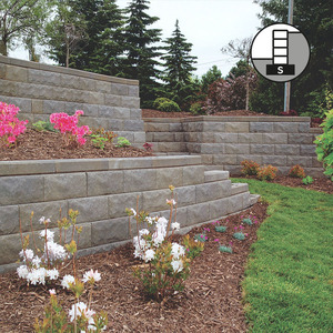 Compac Cut i brungrafit – mursten till stödmurar Compac Cut i brungrafit – mursten till stödmurar