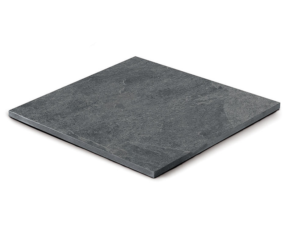 Granitkeramik skiffer antracit 60x60x2 cm