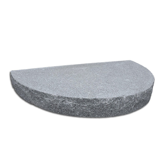 Granittrappblock Tirso grafit halvrund 210 cm i diameter