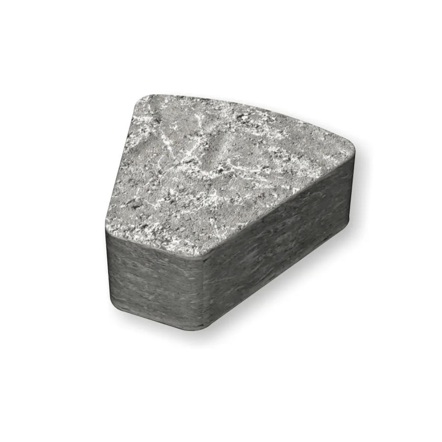 Troja antik antracit Cirkelsten liten 14x14/5,2x5 cm