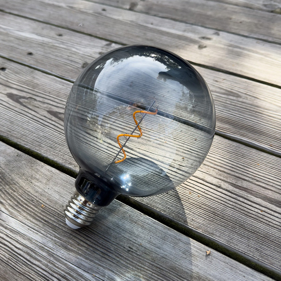 LightsOn Deco Bulb XL E27 12v (Rökfärgad)