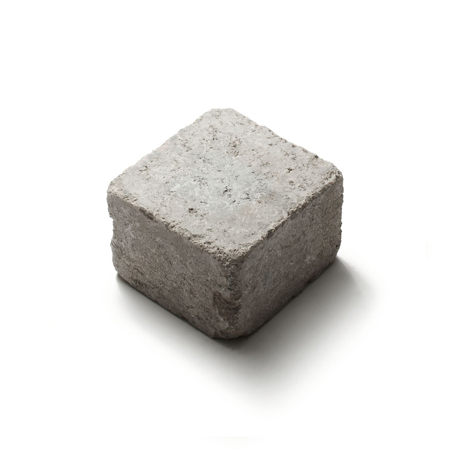 Rustikblock grå halv