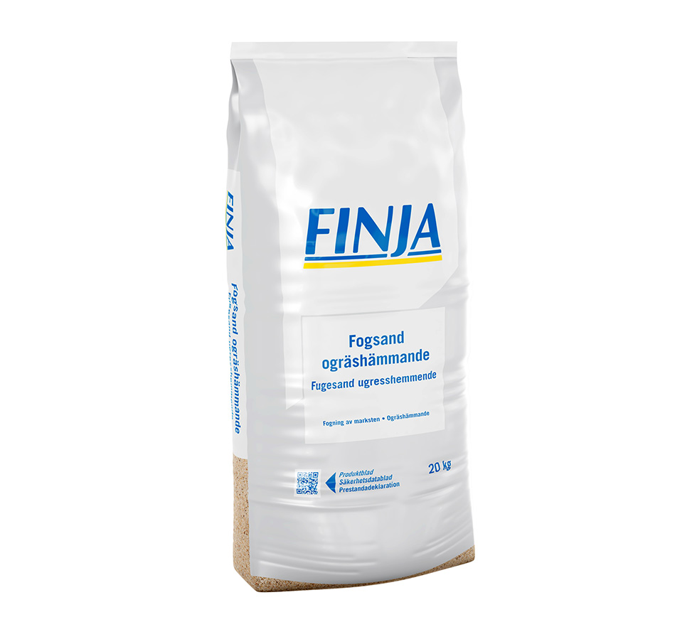 Finja ogräshämmande fogsand, grå, 20 kg